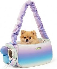 TOUCHDOG Pet Carrier Purse for Small Dogs & Cats - Lightweight Travel Handbag, Breathable Tote with 