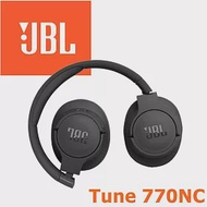 JBL Tune 770NC 主動降噪真無線藍牙耳罩式耳機 4色 支援快充 專屬APP Pure Bass Sound 4色 公司貨保固一年 黑色