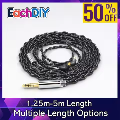 99% Pure Silver Palladium Graphene Floating Gold Cable For Etymotic ER4SR ER4XR ER3XR ER3SE ER2XR ER