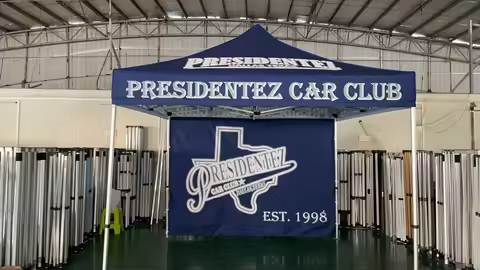 Heavy Duty Commercial Event Vendor Tent Canopy Hex Aluminum Big Custom Branded 10X10 Pop up Canopy T