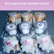 GANTUNGAN BT21 BABY PLUSH KEYRING FLUFFY | Keychain |BTS BTS | BT21 | Kpop Kpop | Merch Kpop | Offic