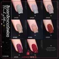 สีเจลยกเซต SET GAOY ยาทาเล็บ Flash Glitter 8สี GY 628-635 พร้อมชาร์ต สีทาเล็บ สีแฟลช ดึงง่าย สีสวย