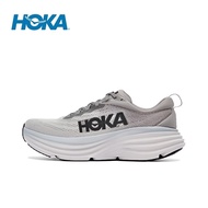 HOKA ONE ONE Bondi 8 ของแท้  รองเท้าผ้าใบผญ รองเท้า hoka official store รองเท้าผ้าใบ 100% Original  รองเท้าวิ่งพื้นต่ำดูดซับแรงกระแทกสำหรับผู้ชายและผู้หญิงสีน้ำเงิน