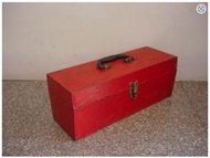 WH2686【四十八號老倉庫】二手 早期 台灣 鐵製 紅色 老工具箱 48cm 1箱價 懷舊復古 拍片道具