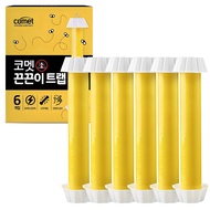 Comet Sticky Fly Trap 6 Pack Hanging & Stand Adhesive Insect Trap for Fruit Flies Gnats Indoor Kitch