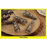 10 Pcs Nickel Trumpet Bead Hats 10 mm M47 Sofie Crafting