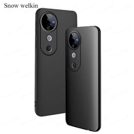 Vivo V40 Case / V40 Pro Premium Slim Matte Ultra Soft Black Doff - Vivo V40 / V40 Pro Phone Case