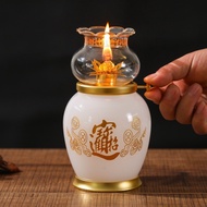 Lotus Butter Lamp For Buddha Lamp Windproof Liquid Butter Lamp Lamp Cup Buddha Lamp Buddha Front For
