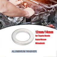 [Ready Stock] 1pc 12mm/14mm Aluminum Engine Oil Crush Washers Drain Plug Gaskets for Toyota Honda Isuzu Nissan Mitsubishi