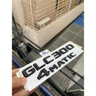 Glc300 4matic stamp, Glc300 lettering, 4matic embossed lettering in black