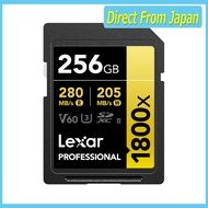 Lexar SD Card Professional 1800x SDXC Card Read up to 280MB/s Write up to 205MB/s UHS-II Class 10 U3