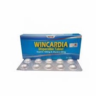 KCK Wincardia Dispersible Tablet (Aspirin 100mg & Glycine 45mg) 1*10's