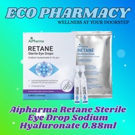 Aipharma Retane Sterile Eye Drop Sodium Hyaluronate 0.88ml 1 BOX