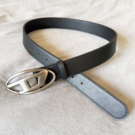 DIESEL American Style Retro Belt Black Letter New Versatile Metal Decorative Jeans Belt Ladies Fashi