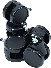 Ergohuman 445639 Replacement Nylon Casters for Enjoy, Set of 5 (1 Leg), Black for EJ2
