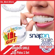 Snap On Smile Gigi Palsu 1 Set Atas Bawah - Gigi Palsu Silikon - Gigi