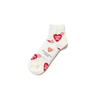 Human made SHORT HEART PATTERN SOCKS Love