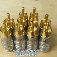 10 Cái Jack AV Gold Snake ( Rắc RCA| Jack Hoa Sen )