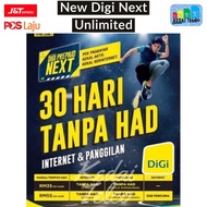 Digi Prepaid UNLIMITED NEXT35 / NEXT55 (Already Subscribe First Month)