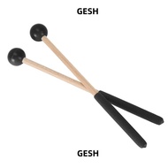 GESH Percussion Mallet​, ​Wood Handle​ White/Blue/Black ​Multifunctional Mallet​, ​Rubber Head​ ​8 I