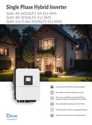 Deye Hybrid on/off grid inverter 5kW พร้อมWIFI และ CT กันย้อน ระบบแบต48V (Deye)