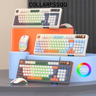 COLLARESSQQ Keyboard Mouse Set,  Lighting Backlight RAIKU T98 Keyboard,  USB Connection Luminous 98 