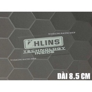 [ 1 STAMP ] OH LIN S TECHNOLOGY WHITE DECAL STICKER 8.5 CM LONG CAR DECORATION STICKER