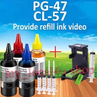 Compatible Canon 47 57 ink 47XL 57XL ink PG 47 CL 57 ink PG47XL CL57XL refillable ink for Canon E400 E410 E460 E477/E480/E470/E270/E3170