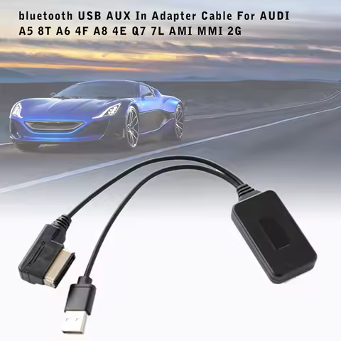 12cm Bluetooth USB AUX In Adapter Cable Car 2G AMI MMI Music Usb Socket Media Interface For AUDI A5 