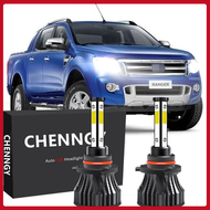 สำหรับ Ford Ranger T6 (1stGen) ปี 2012-2015 (ไฟหน้า) - หลอดไฟหน้า LED 6000K 12V-32V Bright White จำน