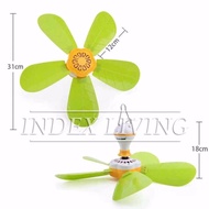 Congchao Mini Ceiling Fan 5 Blade (12W) Light Greenongchao Mini Ceiling Fan 5 Blade (12W) Light Gree