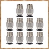 [K U Y G] PC4-M10 Male Straight Pneumatic PTFE Tube Fitting Connector for 3D Printer for Bowden Tube