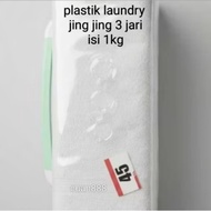 Contents 1 kg 27 sheets of laundry plastic jing jing 3 fingers size 45x70