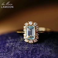 【CW】 LAMOON Rings Ring 925 K Gold Plated Engagement For Women RI190