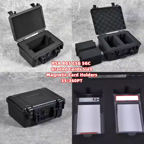 PSA BGS CSG CGC SGC Graded Slab Guard Storage Shockproof Waterproof Carrying Case Box Magnetic Holde