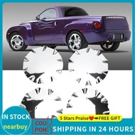 Nearbuy POCREATION Wheel Center Hub Cover Cap 6.5 Inch Silver Cr Plated ABS Replacement for SSR 2003