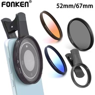 Fonken 52/67mm Camera Lens Filter Phone Lens CPL Filter Gradient Phone Filter