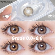 EYESHARE OMG Graded Colored Contact Lenses Power -0.00--8.00 Degrees Degrees contact lens