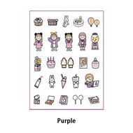 Stiker Lucu Tape Tangan Akun Ponsel Dekorasi Stiker Kecil Emoji Sticker Ekspresi Buku Harian DIY