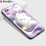 Jizetin เคสใส่โทรศัพท์สำหรับ Huawei Y8P Y9 Y9 2018 Y9 2019 2019 Y9s กล่องหรูหราเคสกระต่ายแบบสามมิติเปลือกนุ่มเคสกันกระแทกเคสโทรศัพท์กระจกเทมเปอร์เรียบ