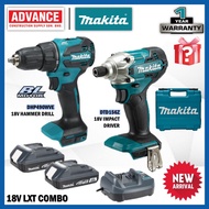 MAKITA 18V LXT Combo Set RM998 ( DHP490WVE 18V Cordless Hammer Drill 13MM (1/2") / DTD156Z 18V Cordl