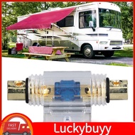 Luckybuyy-my Fuse Block  Safer 60A Universal AFS Holder for 0/4 Gauge Wire Car Audio Modification
