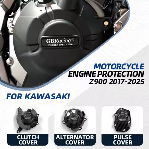 protector de motor moto Racing-Style GBRacing Engine Case Covers For KAWASAKI - Z900 2017-2025 Alter