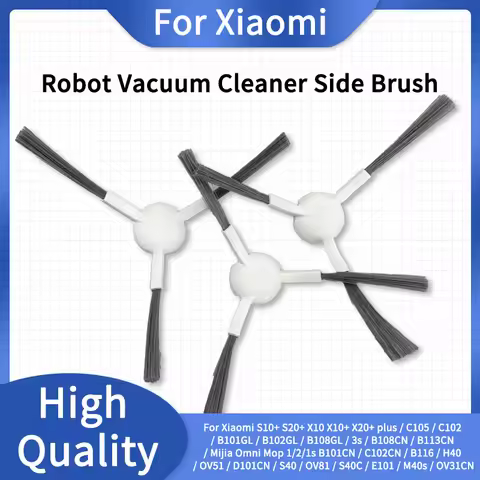 3-Armed Side Brush For Xiaomi S10+S20+ X10 X10+X20+ plus C105 C102 B101GL B102GL B108GL 3S B108CN B1