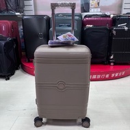 新品上市NUPORT 行李箱 PP材質耐刮、耐重 旅行箱TSA密碼鎖、飛機輪、防爆拉鍊（20吋小箱）可加大空間（奶茶色）