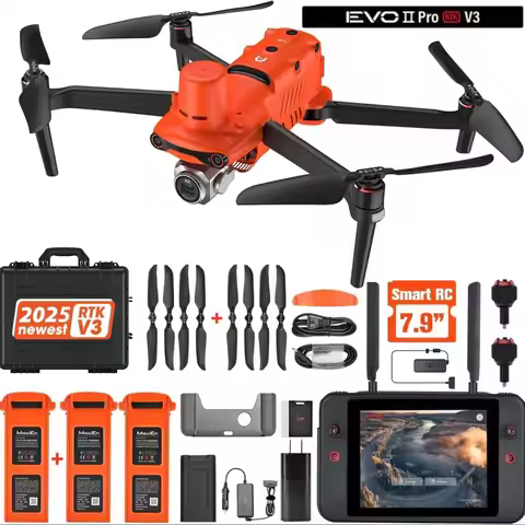 Autel Robotics EVO II Pro RTK V3 Drone Rugged Bundle 20MP Photo& 6K/30fps Video Professional Surveyi