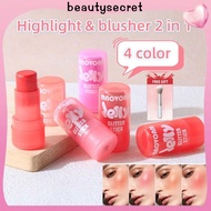 24h Shipping 【gift】MNOVONM blusher Stick Highlight & blusher 2-in-1 Beauty Makeup #beauty