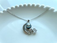 Sailing 天然海水珍珠 大溪地黑珍珠 純銀吊墜 贈項鏈