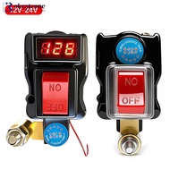 OKCATZONE 12V-24V T-Type Car Battery Cut Off Switch Digital Display Voltage Pure Copper Master Power