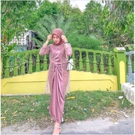 Anora set (Blouse + wrap skirt + sequin outer)